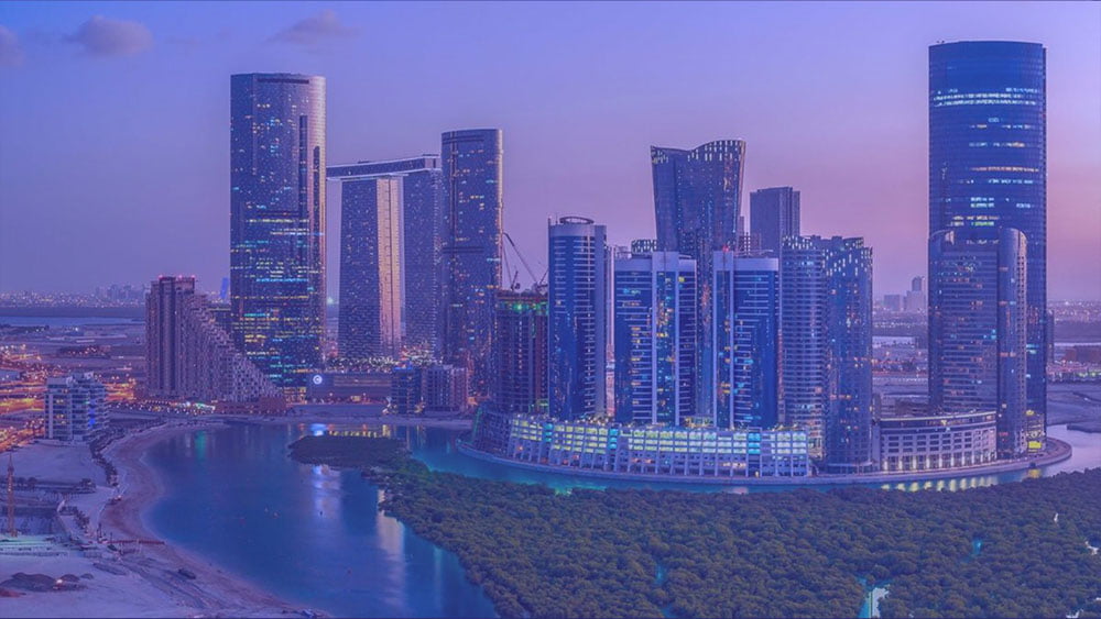 View of Abu Dhabi's residential district
